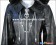 Kingdom Hearts Organization XIII 13 Cosplay Black Leather Coat Big Zipper