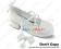 Matt White Flank Detachable Bow Chunky Princess Lolita Shoes