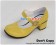 Creamy Yellow Instep Strap Chunky Punk Lolita Shoes