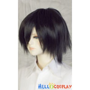 Bright Black Short Cosplay Wig