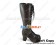 Brown Lace And Zipper Ruffle Chunky Punk Lolita Boots