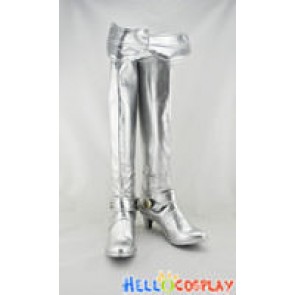 Fate Stay Night Cosplay Shoes Saber Boots Silver