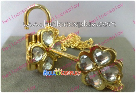 Shugo Chara Humpty Lock & Dumpty Key Cosplay Necklace White