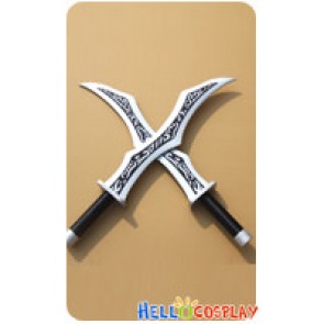 League Of Legends LOL Cosplay Katerina Double Broadswords Weapon