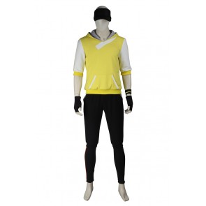 Pokemon GO Male Yellow Uniform Cosplay Costume