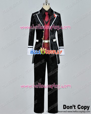 Diabolik Lovers Cosplay Reiji Sakamaki Costume Silk Velvet Ver