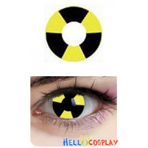 Laser Line Cosplay Yellow Black Contact Lense