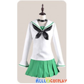 Girls Und Panzer Cosplay Saori Takebe School Girl Uniform Costume