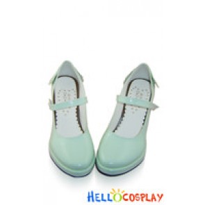 Mint Instep Strap Stiletto Punk Lolita Shoes