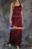 Party Cosplay Red Gem Ball Gown Formal Shoulder Dress Costume