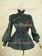 Victorian Lolita Reenactment Romantic Ruffle Blouse Gothic Lolita Dress Black