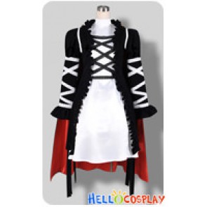 Touhou Project Cosplay Byakuren Hiziri Black White Dress Costume