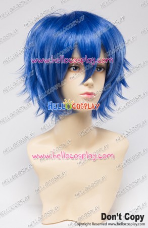 Wig 30CM Cosplay Pure Blue Universal Short Layered