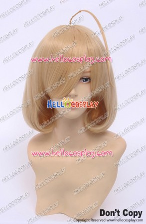 Riddle Story Of Devil Cosplay Nio Hashiri Wig Nio Kuzunoha Curly Golden Yellow