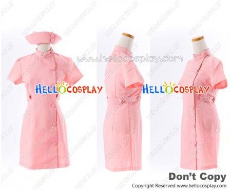 Suzumiya Haruhi Cosplay Mikuru Asahina Pink Nurse Dress Costume