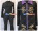 The King Of Fighters KOF 2003 Cosplay DUO LON Costume Purple Collar