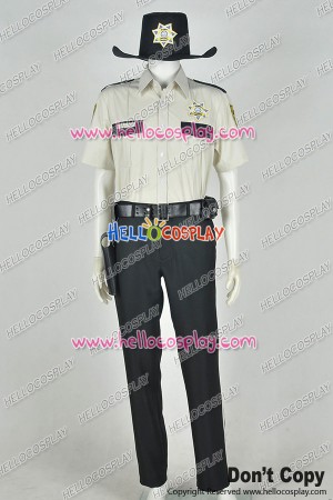 The Walking Dead Sheriff's Deputy Rick Grimes Cosplay Costume Uniform