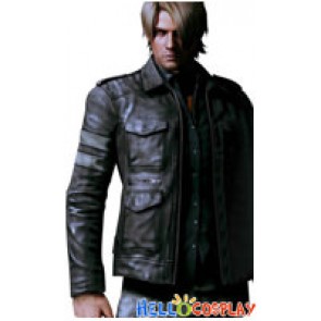 Resident Evil Cosplay Leon DSO Leather Jacket