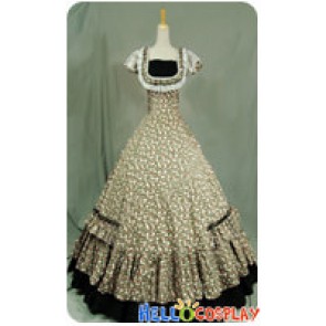 Victorian Civil War Ball Gown Reenactment Halloween Punk Lolita Dress Costume