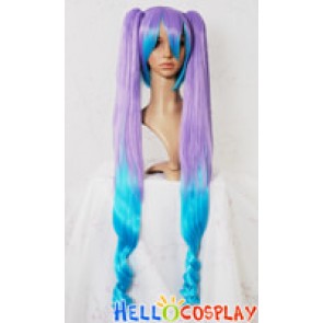 Vocaloid 2 Hatsune Miku Purple Blue Cosplay Wig