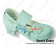 Matt Mint Green Chunky Bow Princess Lolita Shoes Ankle Strap