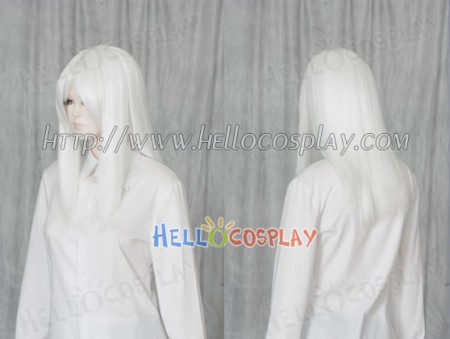 White 50cm Cosplay Straight Wig