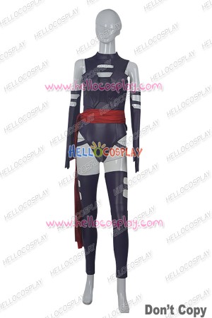 X Men Apocalypse Psylocke Cosplay Costume Jumpsuit Purple Ver