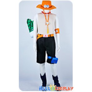 One Piece Cosplay Portgas D Ace Costume Full Ver