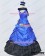 Southern Belle Ball Gown Wedding Blue Black Lolita Dress