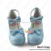 Sweet Lolita Shoes Blue Calmly Bows Ankle Strap Chunky Heel
