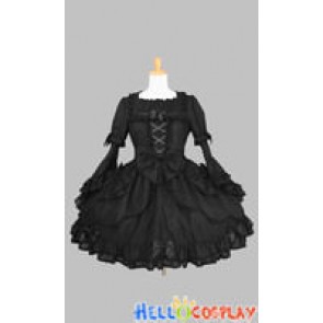 Sweet Lolita Gothic Punk Classical Victorian Black Dress
