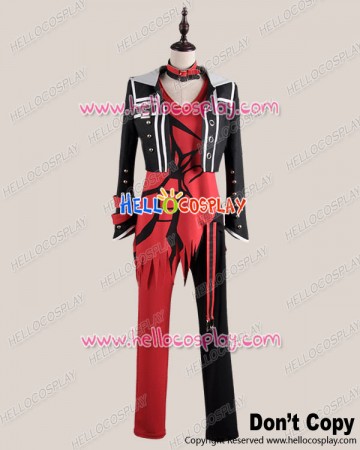 Amnesia Cosplay Shin Costume Black Red Suit