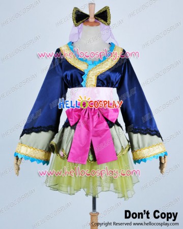 Vocaloid 2 Cosplay Oiran Miku Kimono Short Dress Costume