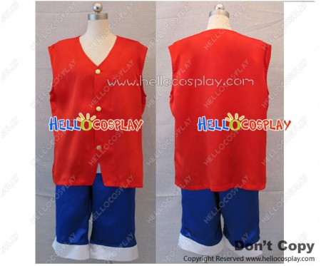 One Piece Cosplay Monkey D Luffy Suit Costume New