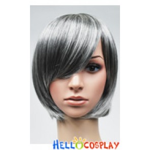 Grey White Bobo Cosplay Short Wig