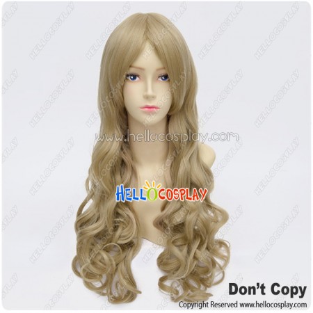 K-On Cosplay Tsumugi Kotobuki Wig Lolita Curly Long Golden Yellow