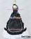 Victorian Gothic Cotton Ball Gown Black White Lolita Dress