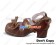 Light Brown Bow Many Straps Chunky Princess Lolita Shoes
