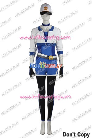 Pokemon GO Female Blue Uniform Cosplay Costume 