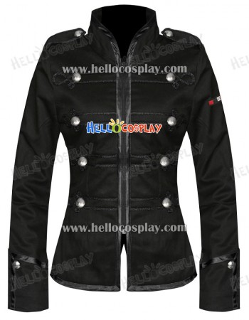 Black My Chemical Romance Ladies Military Parade Jacket