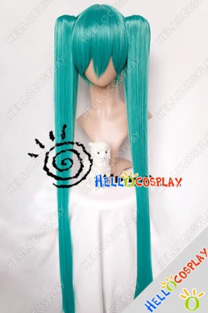 Vocaloid Hatsune Miku Cosplay Long Green Wig