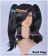 Black Curly Cosplay Wig Clip On Ponytail