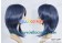 Blue Black Short Cosplay Wig