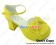 Creamy Yellow Bow Chunky Princess Lolita Shoes