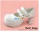 Mirror White Double Ruffle Strap Chunky Princess Lolita Shoes