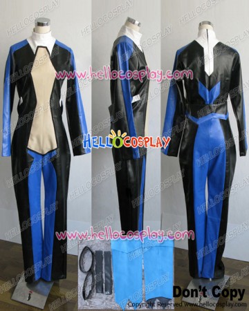 Macross Frontier Cosplay Brera Sterne Black Blue Jumpsuit Costume