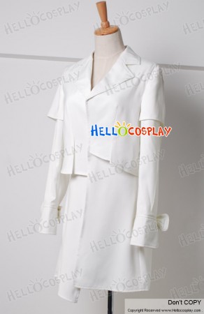 Twilight New Moon Costume Alice Cullen White Coat Suit