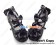 Matte Black Ruffle Bows Straps Chunky Princess Lolita Shoes