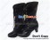 Black Ruffle Lace Zipper Chunky Punk Lolita Boots
