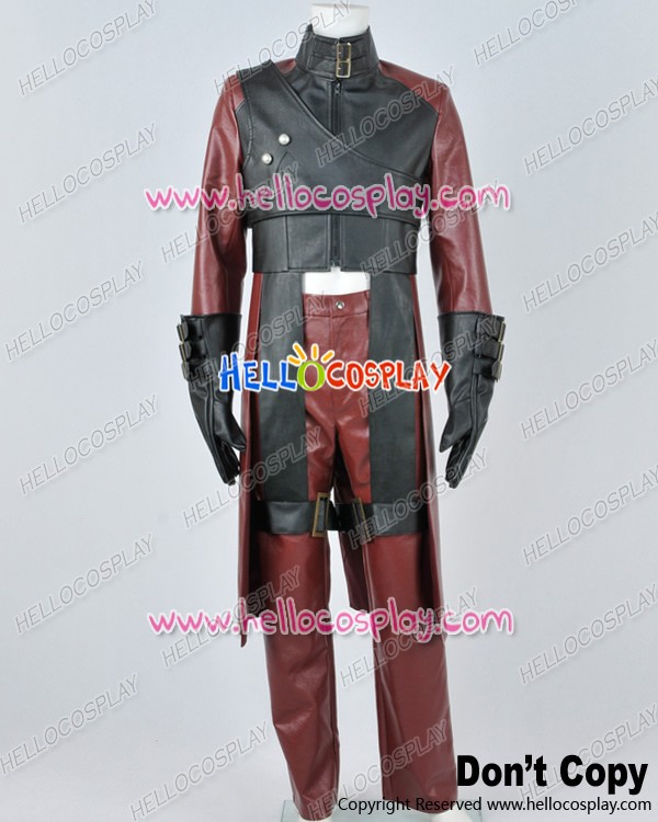 Devil May Cry DMC 2 Cosplay Dante Red Leather Uniform Costume